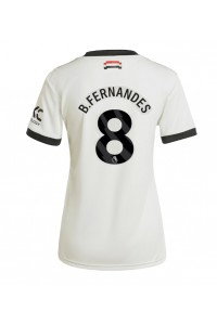 Manchester United Bruno Fernandes #8 Voetbaltruitje 3e tenue Dames 2024-25 Korte Mouw